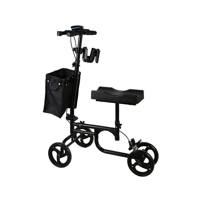 Rouleau de marche handicapé pour scooter de genou pliable